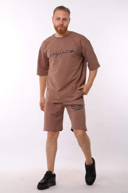 Print T-Shirt And Short Pant